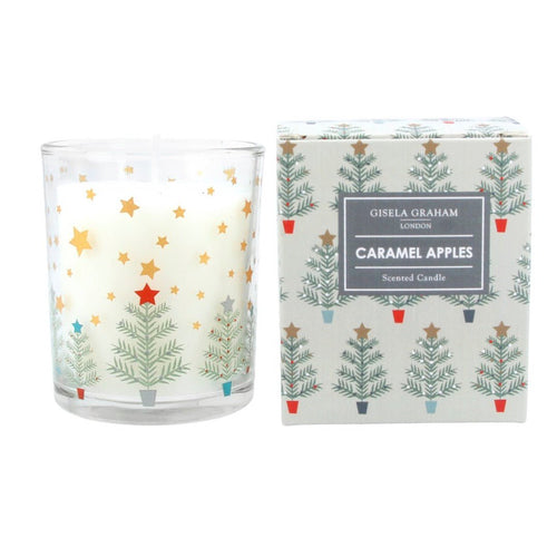 Gisela Graham Boxed Scented Candle - Trees & Stars - Small