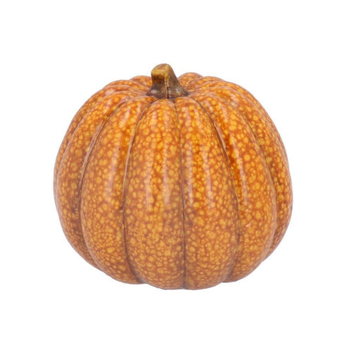 Gisela Graham Ochre Speckle Ceramic Pumpkin - Medium