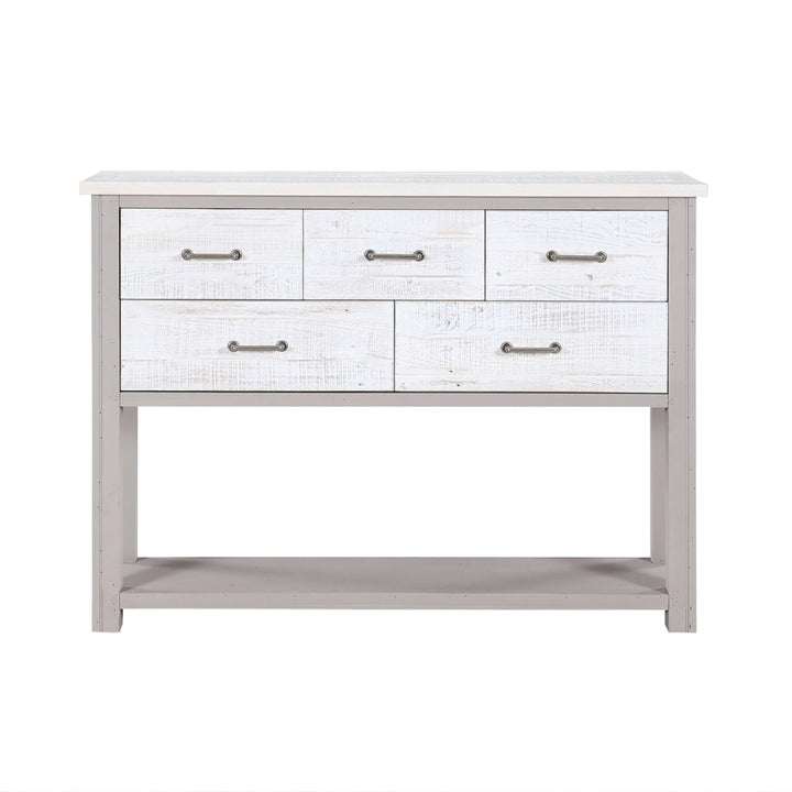 Greystone Console Table with Drawers2 - Duck Barn Interiors