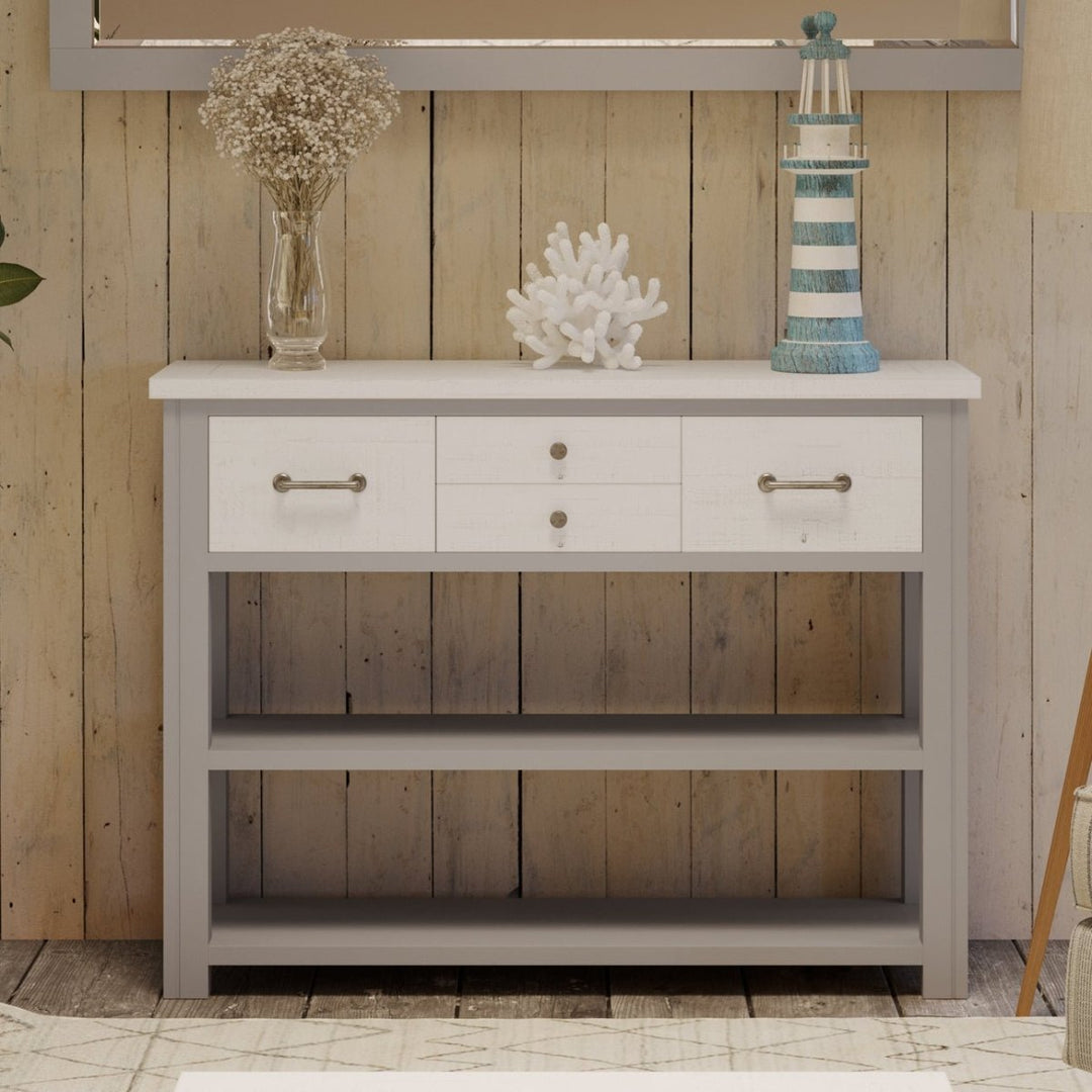 Greystone Console Table with Storage1 - Duck Barn Interiors