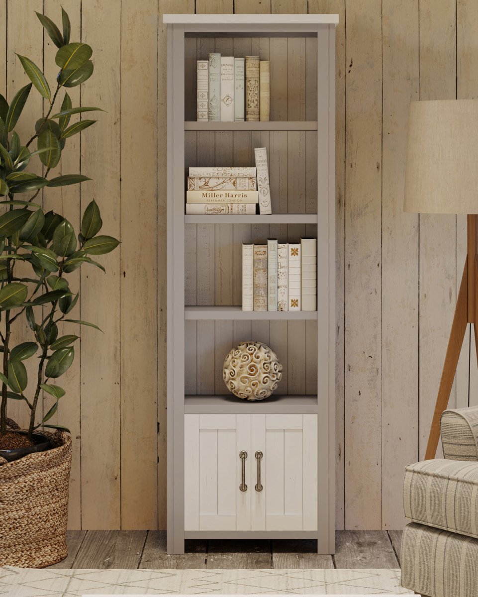 Greystone Narrow Bookcase4 - Duck Barn Interiors