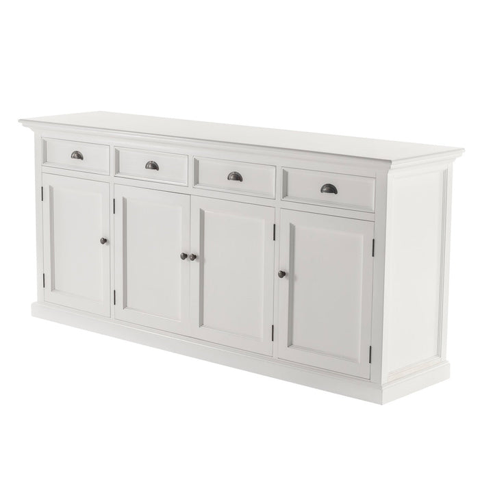 Halifax White Painted Buffet Sideboard - 4 Doors 4 Drawers3 - Duck Barn Interiors