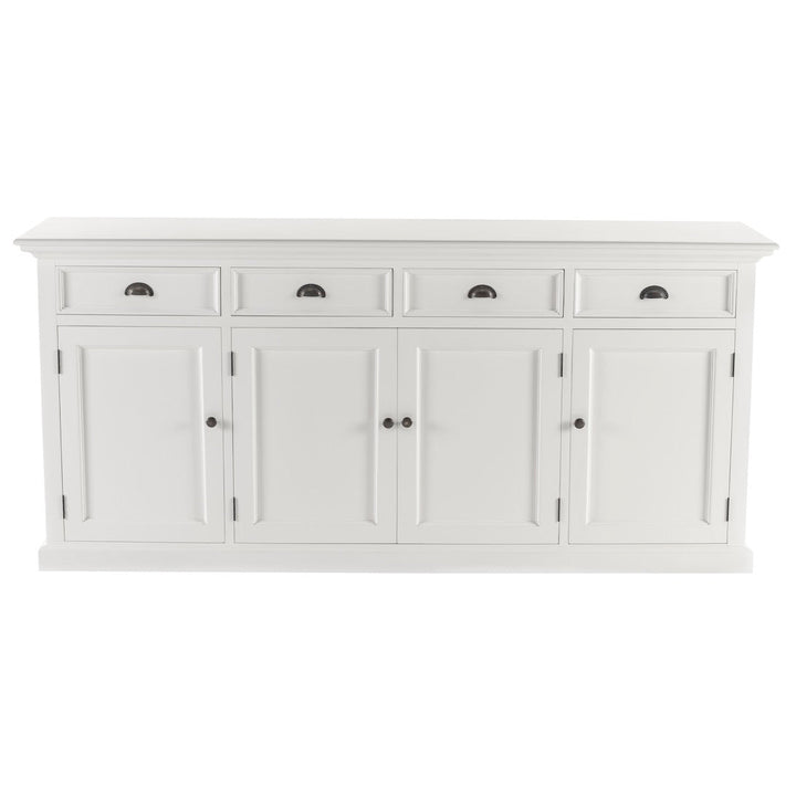 Halifax White Painted Buffet Sideboard - 4 Doors 4 Drawers1 - Duck Barn Interiors