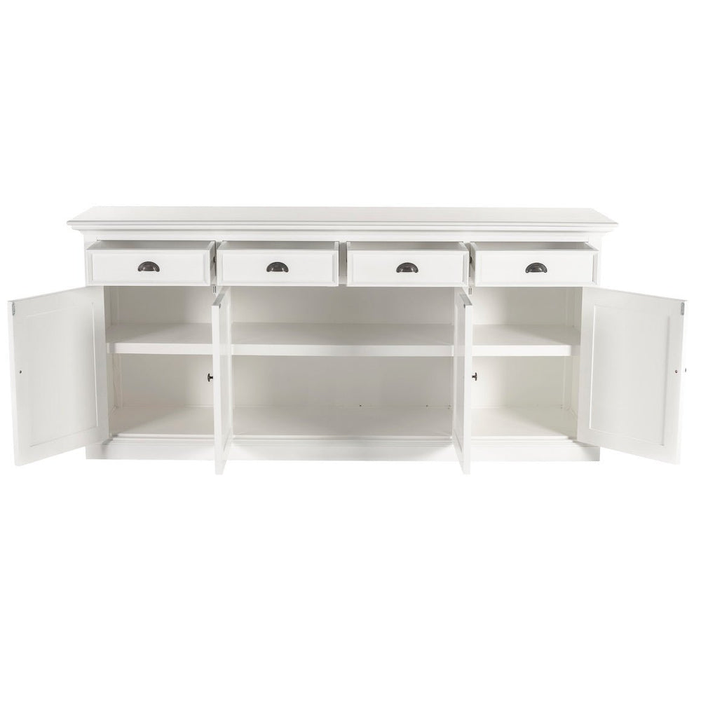 Halifax White Painted Buffet Sideboard - 4 Doors 4 Drawers2 - Duck Barn Interiors