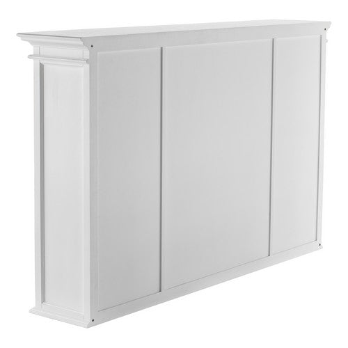 Halifax White Painted Hutch Display Unit with Glass Doors17 - Duck Barn Interiors