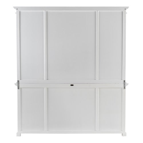 Halifax White Painted Hutch Display Unit with Glass Doors19 - Duck Barn Interiors