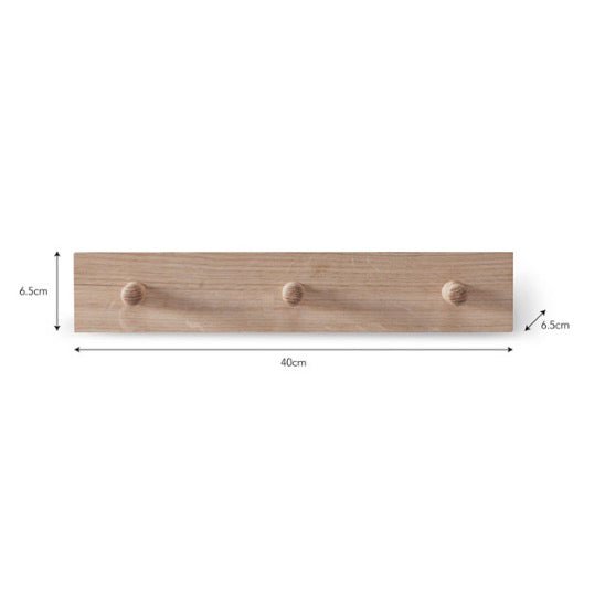 Hambledon Oak Peg Rail (2 Sizes)4 - Duck Barn Interiors