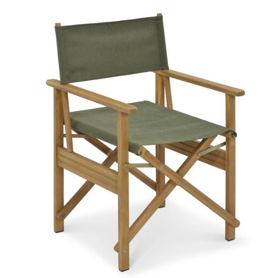 Hayle Director's Chair - Olive Green2 - Duck Barn Interiors