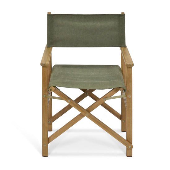 Hayle Director's Chair - Olive Green3 - Duck Barn Interiors