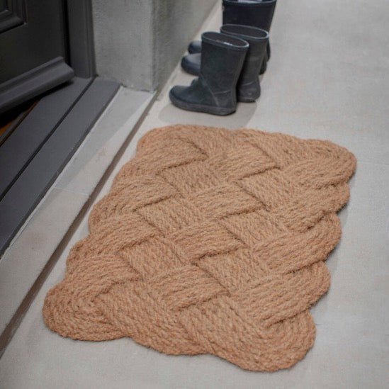 Hempton Lovers Knot Doormat - Natural1 - Duck Barn Interiors