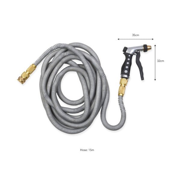 Hose Pipe with Adjustable Spray Gun (2 Sizes)5 - Duck Barn Interiors