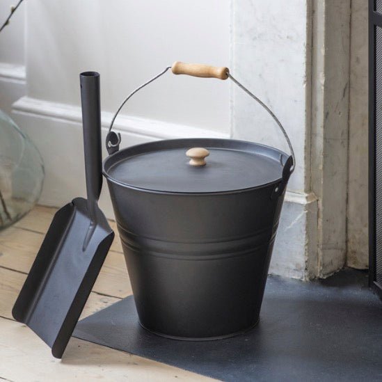 Jutland Fire Bucket - Carbon 1 - Fire Buckets- Duck Barn Interiors