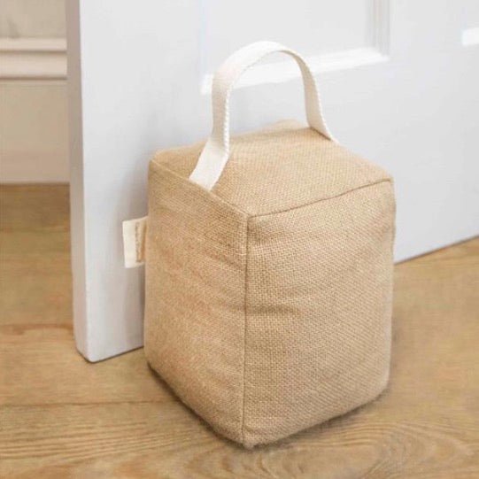 Kington Jute Fabric Door Stop1 - Duck Barn Interiors