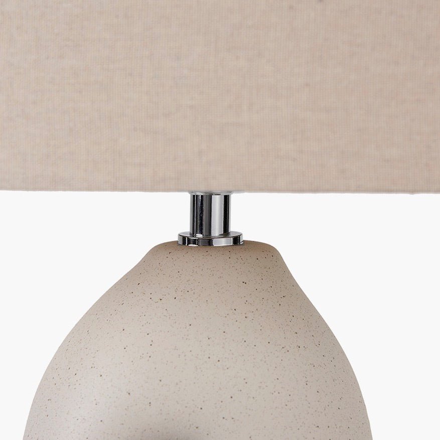 Laila Natural Organic Tall Table Lamp with Shade6 - Duck Barn Interiors