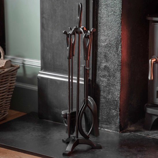 Latton Fireside Tool Set - Black1 - Duck Barn Interiors