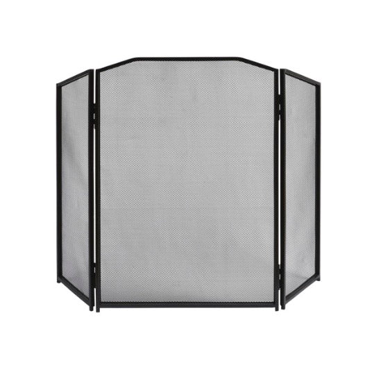 Latton Folding Firescreen - Black2 - Duck Barn Interiors