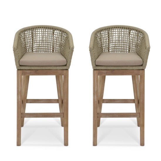 Lynton Grey Bar Stool - Set of 2 - Duck Barn Interiors