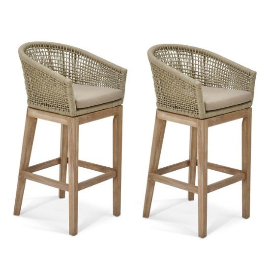 Lynton Grey Bar Stool - Set of 2 - Duck Barn Interiors