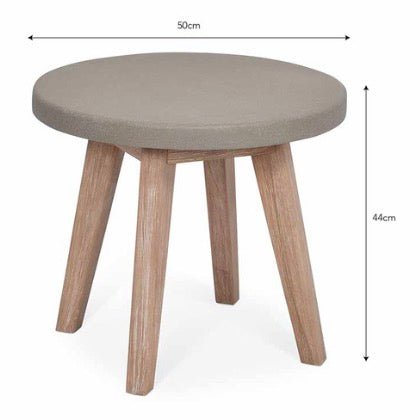 Lynton Round Garden Side Table - Duck Barn Interiors