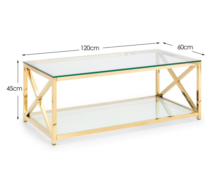 Miami Coffee Table - Gold5 - Duck Barn Interiors