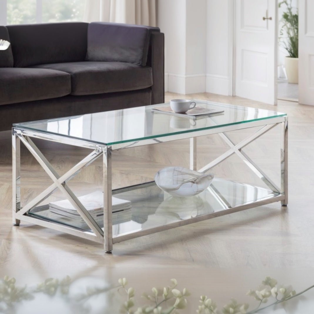 Miami Coffee Table - Silver - Duck Barn Interiors