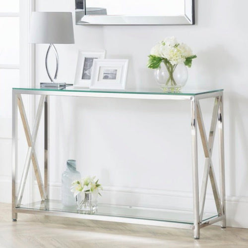 Miami Console Table - Silver