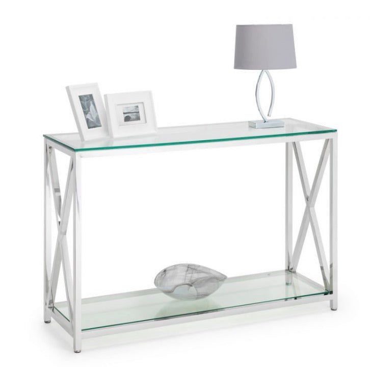 Miami Console Table - Silver2 - Duck Barn Interiors