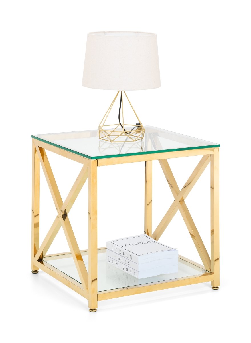 Miami Lamp Table - Gold3 - Duck Barn Interiors