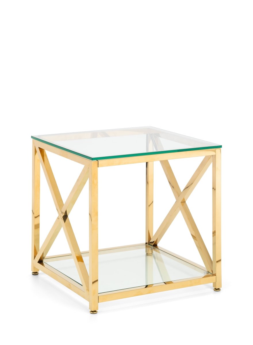 Miami Lamp Table - Gold2 - Duck Barn Interiors