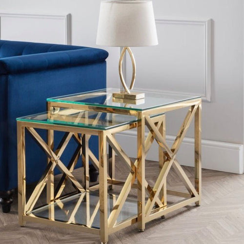 Miami Nest Of Tables - Gold