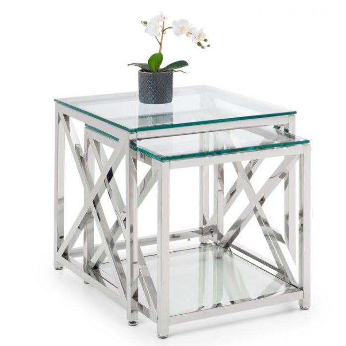 Miami Nest Of Tables - Silver4 - Duck Barn Interiors