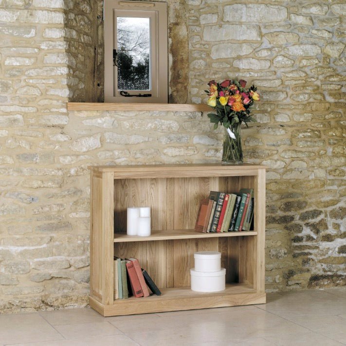 Mobel Oak Low Bookcase4 - Duck Barn Interiors