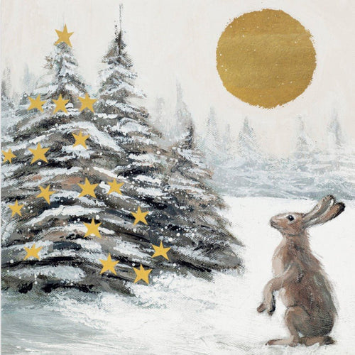 Moonlit Tree Charity Christmas Cards - Pack of 6