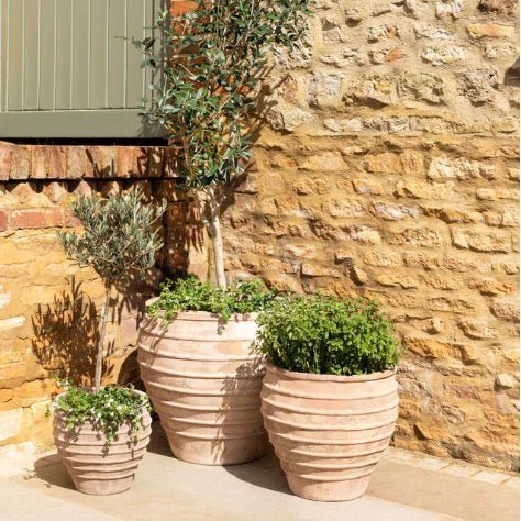 Otterton Terracotta Planters - Set of 3 - Duck Barn Interiors