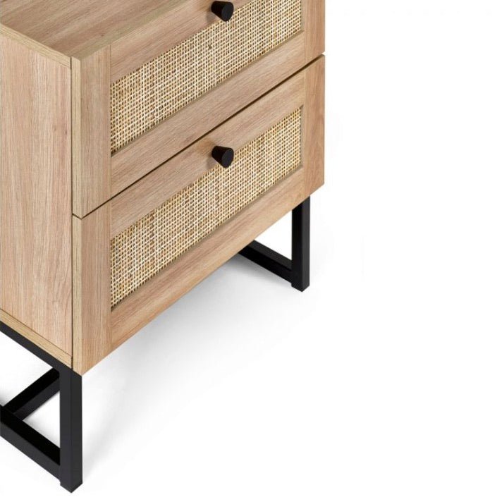 Padstow 2 Drawer Bedside Table - Oak6 - Duck Barn Interiors