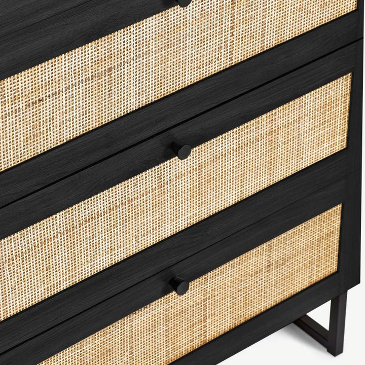 Padstow 3 Drawer Chest - Black3 - Duck Barn Interiors