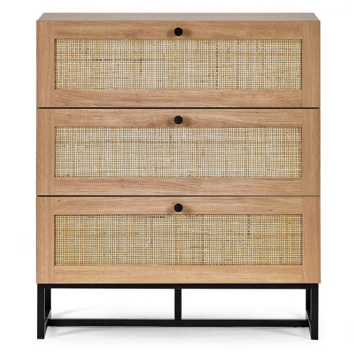 Padstow 3 Drawer Chest - Oak2 - Duck Barn Interiors