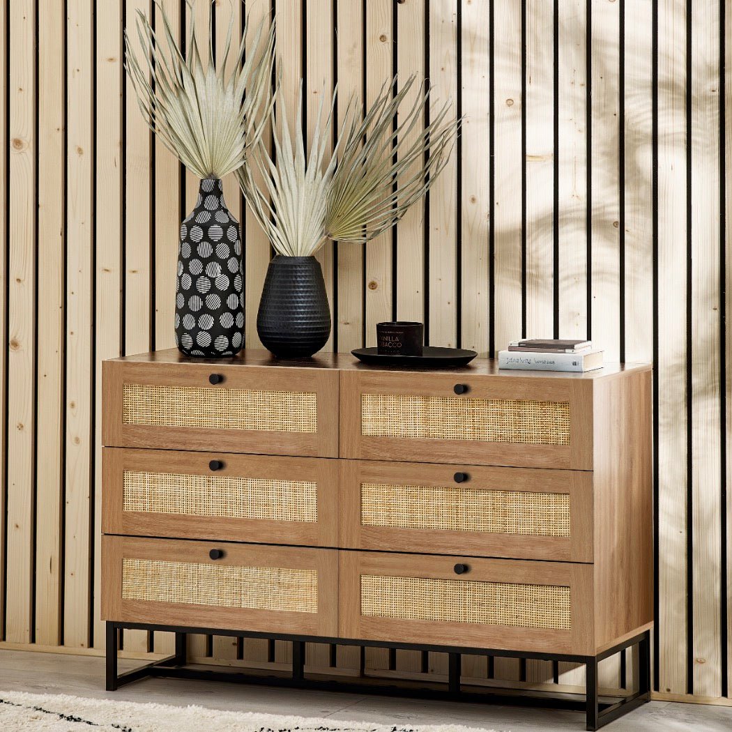 Padstow 6 Drawer Chest - Oak1 - Duck Barn Interiors