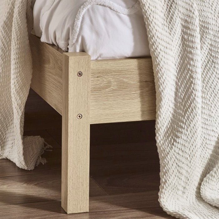 Padstow Rattan Oak Bed (2 Sizes)2 - Duck Barn Interiors