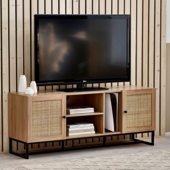 Padstow TV Unit - Oak1 - Duck Barn Interiors