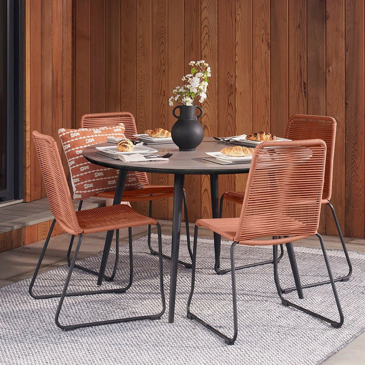 Pang Terracotta Outdoor 4 Seater Dining Set - Duck Barn Interiors