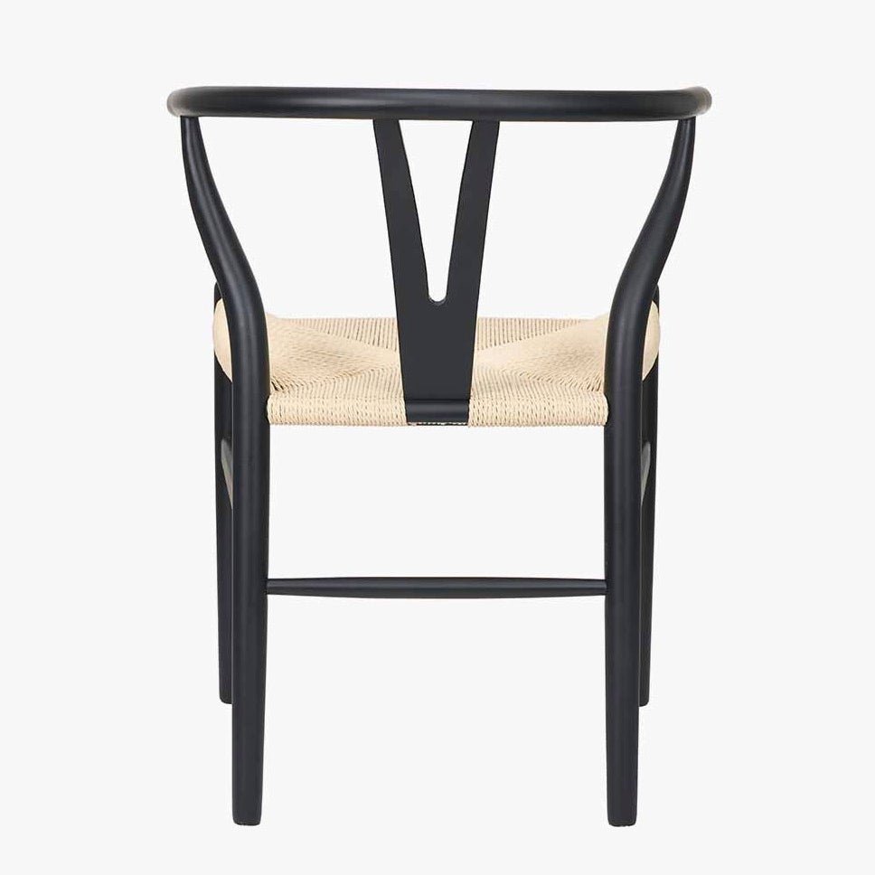 Quinn Wishbone Dining Chairs - Black Beech8 - Duck Barn Interiors