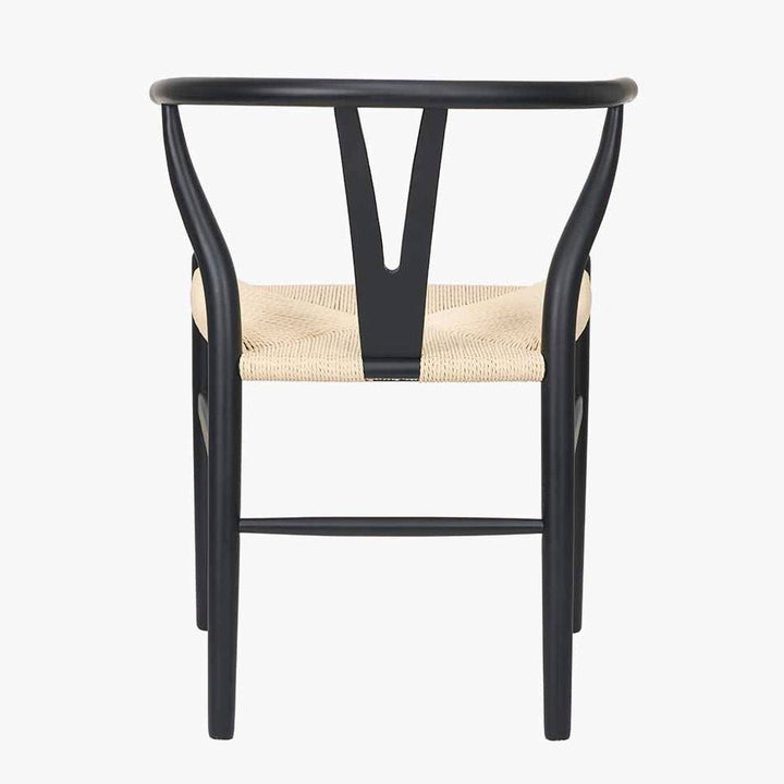 Quinn Wishbone Dining Chairs - Black Beech8 - Duck Barn Interiors