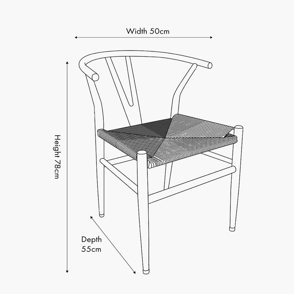 Quinn Wishbone Dining Chairs - Black Beech9 - Duck Barn Interiors