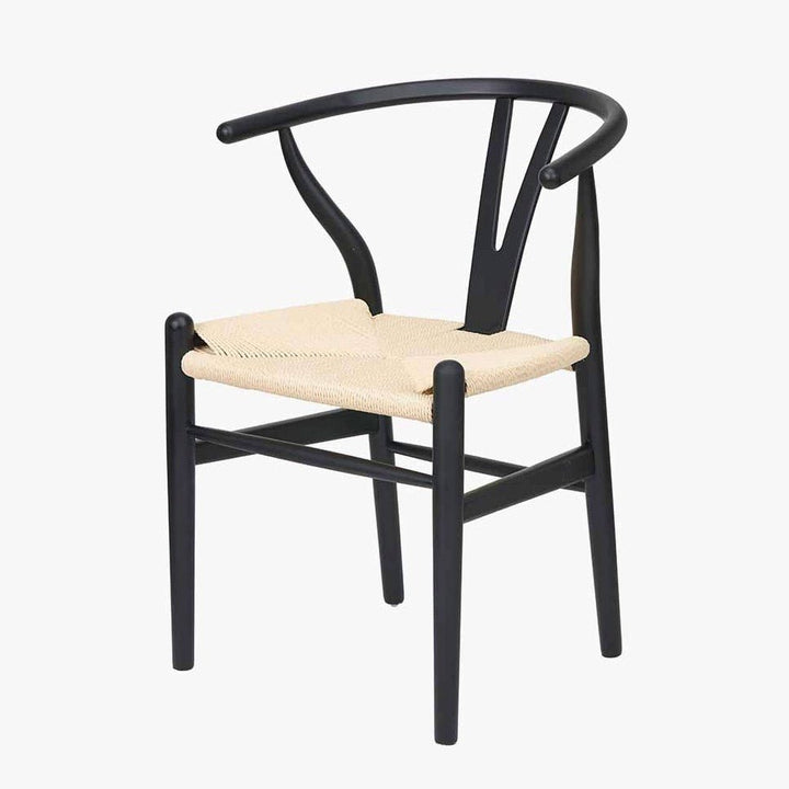 Quinn Wishbone Dining Chairs - Black Beech6 - Duck Barn Interiors