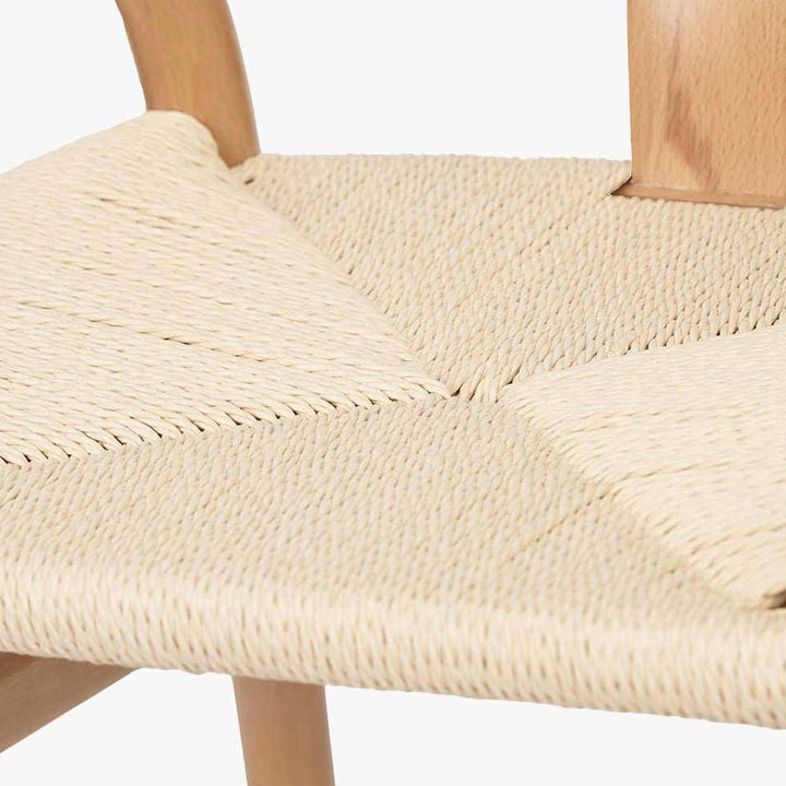 Quinn Wishbone Dining Chairs - Natural Beech5 - Duck Barn Interiors