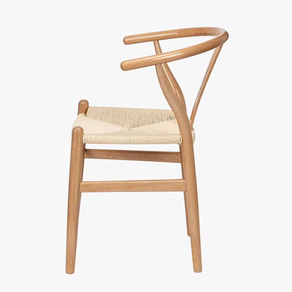 Quinn Wishbone Dining Chairs - Natural Beech2 - Duck Barn Interiors