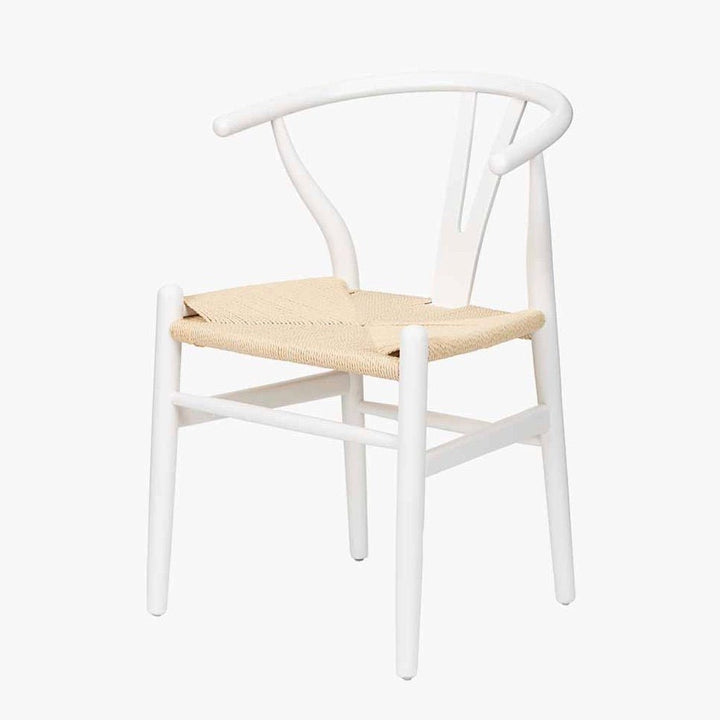 Quinn Wishbone Dining Chairs - White Beech3 - Duck Barn Interiors