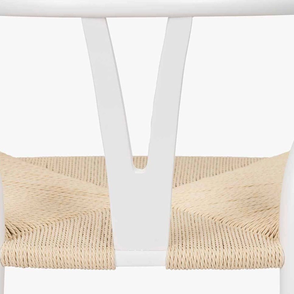 Quinn Wishbone Dining Chairs - White Beech6 - Duck Barn Interiors