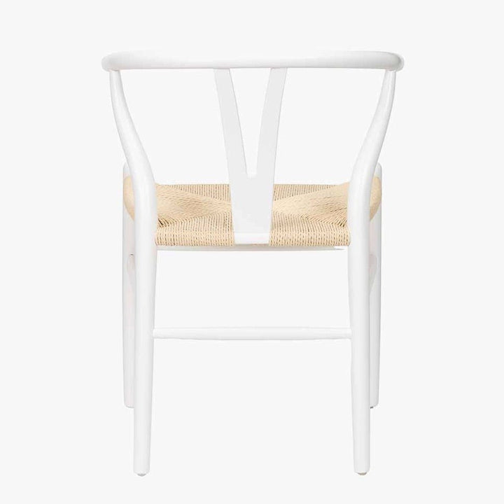 Quinn Wishbone Dining Chairs - White Beech5 - Duck Barn Interiors